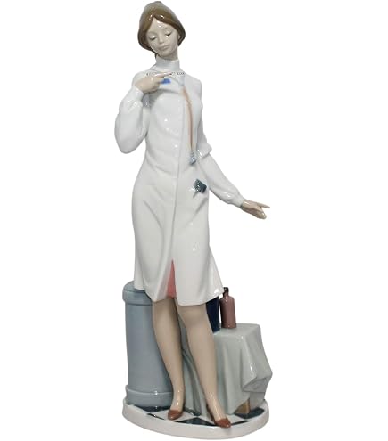 Amazon.com: NAO by Lladro Female Doctor Figurine - White - Medical